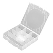 Блок для мелочей 17x16см, прозрачный матовый, Сибртех