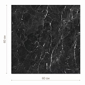 Керамогранит 60х60 BLACK MARBLE черный BM0H32M05 /Зерде Керамика