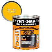 ГРУНТ - ЭМАЛЬ по ржавчине "DALI" 2л - желтый RAL 1021