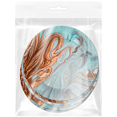 Набор бумажных тарелок 6 шт. "Смола серая" (d=180 мм) Набор бумажных тарелок 6 шт. "Смола серая" (d=180 мм)