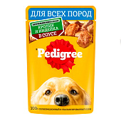  Влажный корм Педигри  для взрослых собак кролик, индейка 85г 