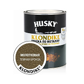 Краска с молотковым эффектом бронза 0,25л / HUSKY-KLONDIKE