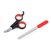  Набор по уходу за когтями (когтерез-ножницы, пилка), микс, арт. 10922-9131 Код 270609 