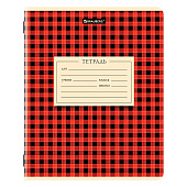 Тетрадь 24л. BRAUBERG клетка, обложка картон, CLASSIC TEXTURE, 107306