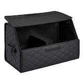 Бокс-органайзер в багажник 55х30х35 см AIRLINE стеганый Ромб Черный Бокс-органайзер в багажник 55х30х35 см AIRLINE стеганый Ромб Черный