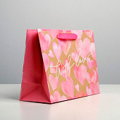 Пакет крафтовый горизонтальный «With love», MS 23 х 18 х 10 см 4764584 Пакет крафтовый горизонтальный «With love», MS 23 х 18 х 10 см 4764584
