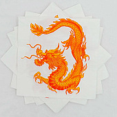 Салфетки бумажные New Line DESIGN Дракон на белом 33х33 3 слоя.20 штук Салфетки бумажные New Line DESIGN Дракон на белом 33х33 3 слоя.20 штук