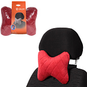 Подушка на подголовник AIRLINE Алькантара Красная Подушка на подголовник AIRLINE Алькантара Красная