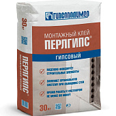  Клей гипсовый монтажный ПЕРЛГИПС (30кг) /Гипсополимер 