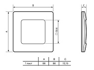 Рамка 1-м ETIKA бел. Leg 672501 Рамка 1-м ETIKA бел. Leg 672501