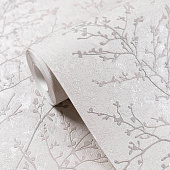  Обои 0.53х10м Лира арт. 10141-22 Серый фон /Аспект 