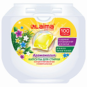 Капсулы для стирки LAIMA АРОМАМАГИЯ концентрат GIGA PACK с кондиционером 100шт. 608879 Капсулы для стирки LAIMA АРОМАМАГИЯ концентрат GIGA PACK с кондиционером 100шт. 608879