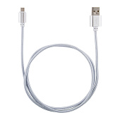 Кабель Energy ET-29-2 USB/MicroUSB, серебро Кабель Energy ET-29-2 USB/MicroUSB, серебро