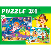 Пазлы макси 15/24 элемента 2в1 (Пираты и космос ПМ15-24-8103) Пазлы макси 15/24 элемента 2в1 (Пираты и космос ПМ15-24-8103)