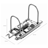 Папка-регистратор А4 ErichKrause Accent, разборная, 50 мм, голубая, 51067 Папка-регистратор А4 ErichKrause Accent, разборная, 50 мм, голубая, 51067