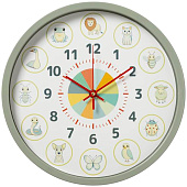 Часы настенные круг d=30см, корпус оливковый " Учусь с радостью" Часы настенные круг d=30см, корпус оливковый " Учусь с радостью"