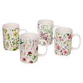 Кружка 400мл "Мелодия цветов", керамика, микс рисунков 323-0552 Кружка 400мл "Мелодия цветов", керамика, микс рисунков 323-0552