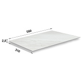  SPC-плитка стеновая 556 Каррара пепельный 310х580х2.8мм (2,157м2) / Идеал Керама 