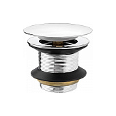 Донный клапан для раковины 1.1/4" click-clack без перелива круг хром SS 201 Mpf