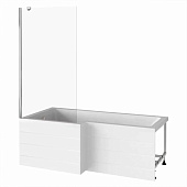 Шторка для ванны SCREEN BS-80-C-CH Bas 80х140 (неподвижная) стекло 4мм Шторка для ванны SCREEN BS-80-C-CH Bas 80х140 (неподвижная) стекло 4мм