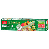 Пакеты для заморозки/хранения продуктов double zip-lock Country Home 2л 40мкм арт.9415 20шт. 317-5801 Пакеты для заморозки/хранения продуктов double zip-lock Country Home 2л 40мкм арт.9415 20шт. 317-5801