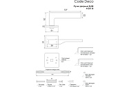 Ручка дверная Code Deco Slim H-30116-A-NISM никель суперматовый Ручка дверная Code Deco Slim H-30116-A-NISM никель суперматовый