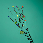 Интерьерный декор из бамбука, цветы пластик 200 см оранжевый 7779958 Интерьерный декор из бамбука, цветы пластик 200 см оранжевый 7779958