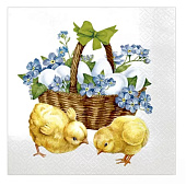 Салфетки бумажные Pero Prestige Пасхальное лукошко 3-х сл 33х33 20шт Арт.2487 Салфетки бумажные Pero Prestige Пасхальное лукошко 3-х сл 33х33 20шт Арт.2487