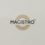 Тарелка десертная с утолщённым краем Magistro La Perle 21 см белый  9225421