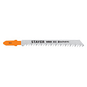 Полотна STAYER, T111C, по дереву, ДВП, ДСП, T-хвост., шаг 3мм, 75мм (уп.2шт) Полотна STAYER, T111C, по дереву, ДВП, ДСП, T-хвост., шаг 3мм, 75мм (уп.2шт)