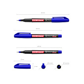  Маркер перманентный 0.6мм ErichKrause FP-50 синий 37069 1089556 