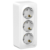  Розетка 3-м ОП BLANCA  с/з изол. пласт. бел. SchE BLNRA010311 