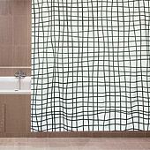 Штора для ванной 180х180 Digit print 12 колец утяжелитель XT-051 Aquadomer Штора для ванной 180х180 Digit print 12 колец утяжелитель XT-051 Aquadomer