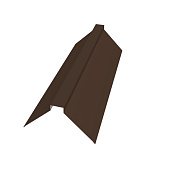 Планка конька обычного0,4х150х150 L=2м ( RAL 8017 Шоколадно-коричневый) Планка конька обычного0,4х150х150 L=2м ( RAL 8017 Шоколадно-коричневый)