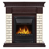  Портал Firelight Bricks Classic 16" камень бежевый, шпон темный дуб 104х99х29,5 