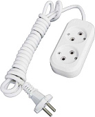 Удлинитель 2 гнезда, 2м без заземл. 10А IP20, ПВС 2х0.75 АБС-пластик UNIVersa Е-202 Удлинитель 2 гнезда, 2м без заземл. 10А IP20, ПВС 2х0.75 АБС-пластик UNIVersa Е-202