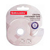 Клейкая лента канцелярская Brauberg 19 мм х 33 м, кристальная, в диспенсере, 228760 Клейкая лента канцелярская Brauberg 19 мм х 33 м, кристальная, в диспенсере, 228760