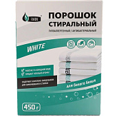  Стиральный порошок для белого RAIN  WHITE 450гр/ коробка 