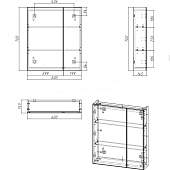 Зеркало-шкаф Bruno 60 ZM Зеркало-шкаф Bruno 60 ZM