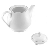  Чайник заварочный, 1 л, фарфор, белый,White Platinum MW601-RR0061 