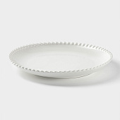 Тарелка Magistro «Лакомка», d=25 см,белая 4177876 Тарелка Magistro «Лакомка», d=25 см,белая 4177876