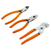 Набор губцевого инструмента из 3-х предметов №2 (плоскогубцы, бокорезы, клещи перестав.)// Sparta Набор губцевого инструмента из 3-х предметов №2 (плоскогубцы, бокорезы, клещи перестав.)// Sparta