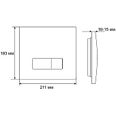 Клавиша смыва для инсталляции Grossman хром глянцевый 800.Т1.04.100.100 Grossman Клавиша смыва для инсталляции Grossman хром глянцевый 800.Т1.04.100.100 Grossman