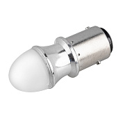Автолампа диодная S25 (P21/5W) 12V  9 SMD BAY15d 2-конт Белая SKYWAY комп.2 шт противотуманки/поворот/задний ход/стоп