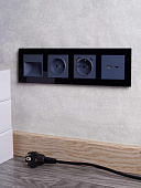 Подсветка LED для ступеней встраиваем BRITE 1Вт графит (70,8х70,8) /IEK Подсветка LED для ступеней встраиваем BRITE 1Вт графит (70,8х70,8) /IEK