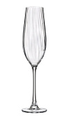  Рюмка для шампанского Crystalite Bohemia "COLUMBA OPTIC", 260 мл (набор 2 шт) БСС0392 