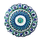  Тарелка Риштанская Керамика «Цветы», d=17 см, керамика, микс 1573765 