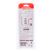Кабель USB - Type-C 15W 3A SKYWAY в мягкой оплетке красный 1м