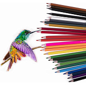  Карандаши цветные 24цв Brauberg Premium, + 2 чернографитных карандаша, трехгранные, 181937 