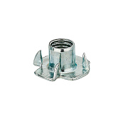 Гайка мебельная забивная М 5 белый цинк 10 шт Гайка мебельная забивная М 5 белый цинк 10 шт